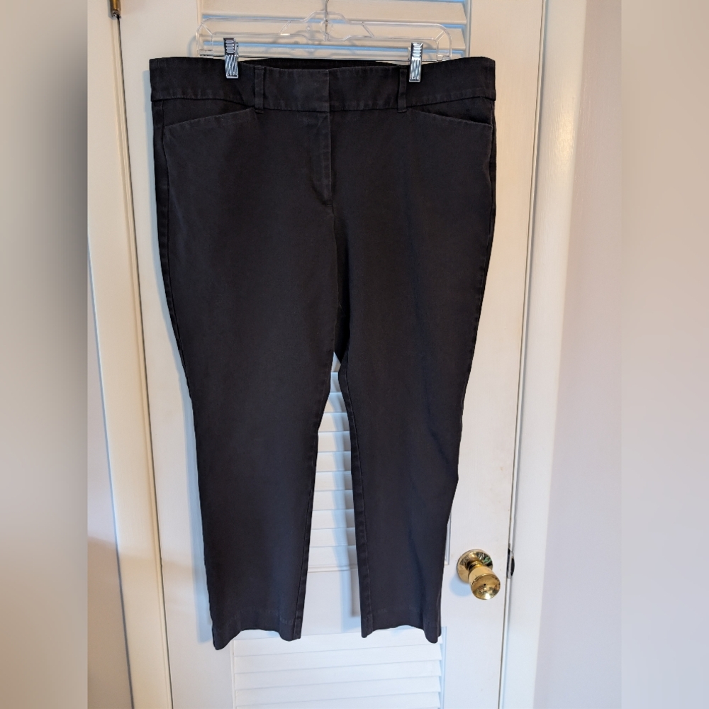 Ann Taylor Loft Outlet Size 16 Black Pants Modern Skinny Ankle  Euc